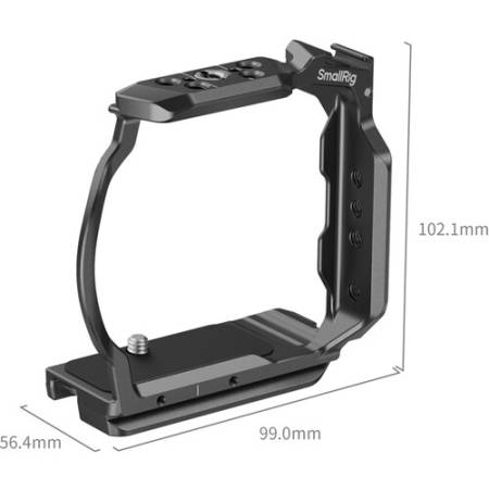 SmallRig 5905 - półklatka do Nikon ZR (HawkLock, Arca, Quick Release, NATO) - wymiary